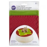 Silicone Texture Mat Set Grass/Brick, by Wilton