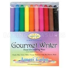 Americolor Gourmet Writer Food Decorating Pens -10 Color Set